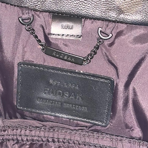 Rudsak SIA Leather jacket with Fur lined hood - Picture 15 of 17